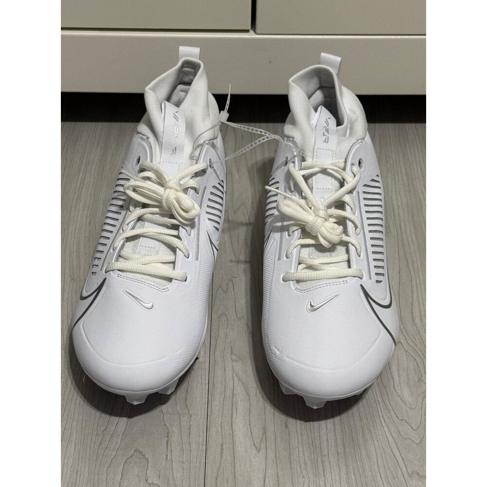 Nike Vapor Edge Pro 360 2 White Silver Football Cleats DA5456-102 Men's Size 13 - Picture 2 of 12